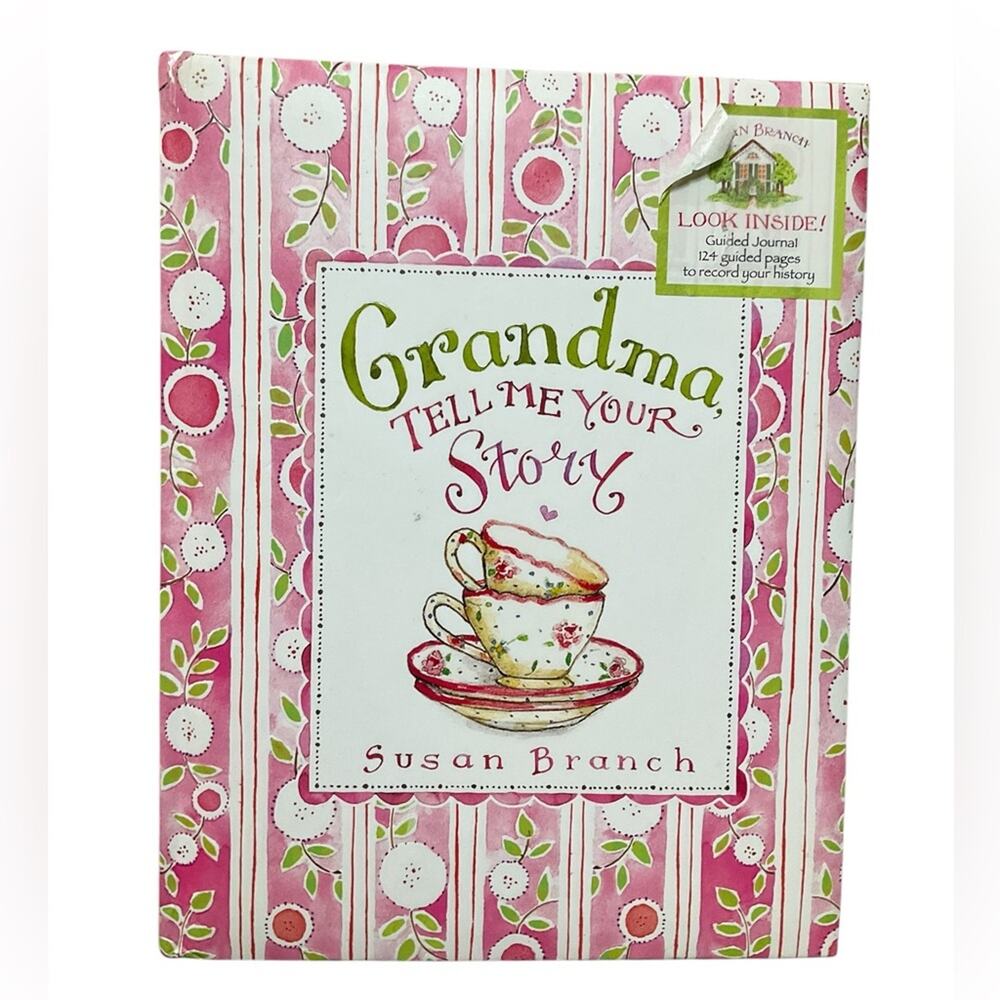Grandma Tell Me Your Story Journal - 124 Pages Pink and White NEW